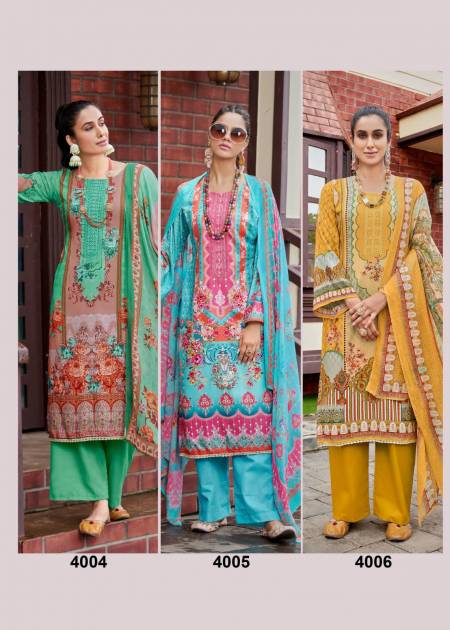 AZA VOL4 Pakistani Cotton Suits Catalog